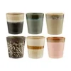 HKliving Handgemachte XS Becher 70’s, 6er-Set 25