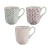 Bloomingville Tassen Maya Mit Kleinem Muster, 3er-Set 14