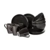 Broste Copenhagen Handgemachtes Frühstücks-Set Nordic Coal, 4 Personen (12-tlg.) 13